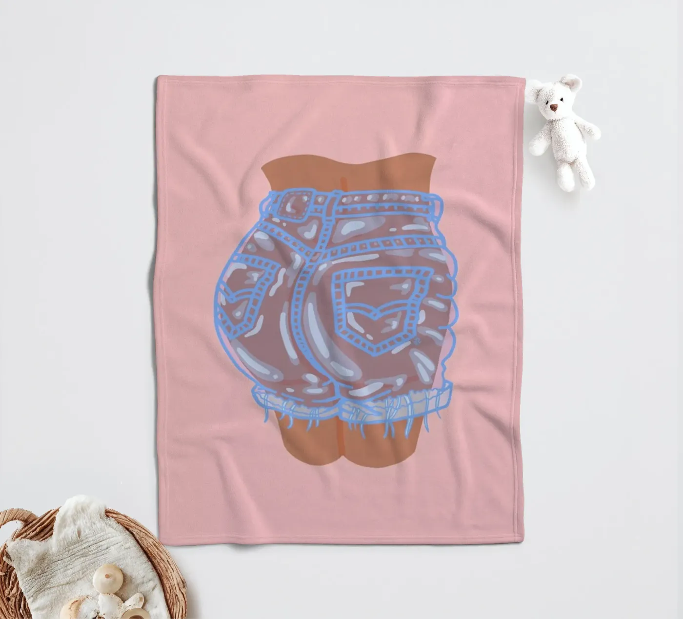 Bubble Butt Fleecedecke von Laura O'Connor