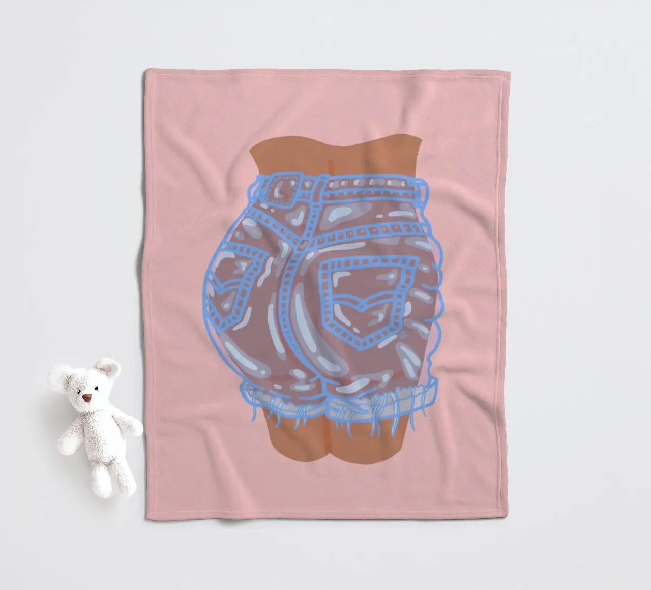 Bubble Butt fleecedeken van Laura O'Connor