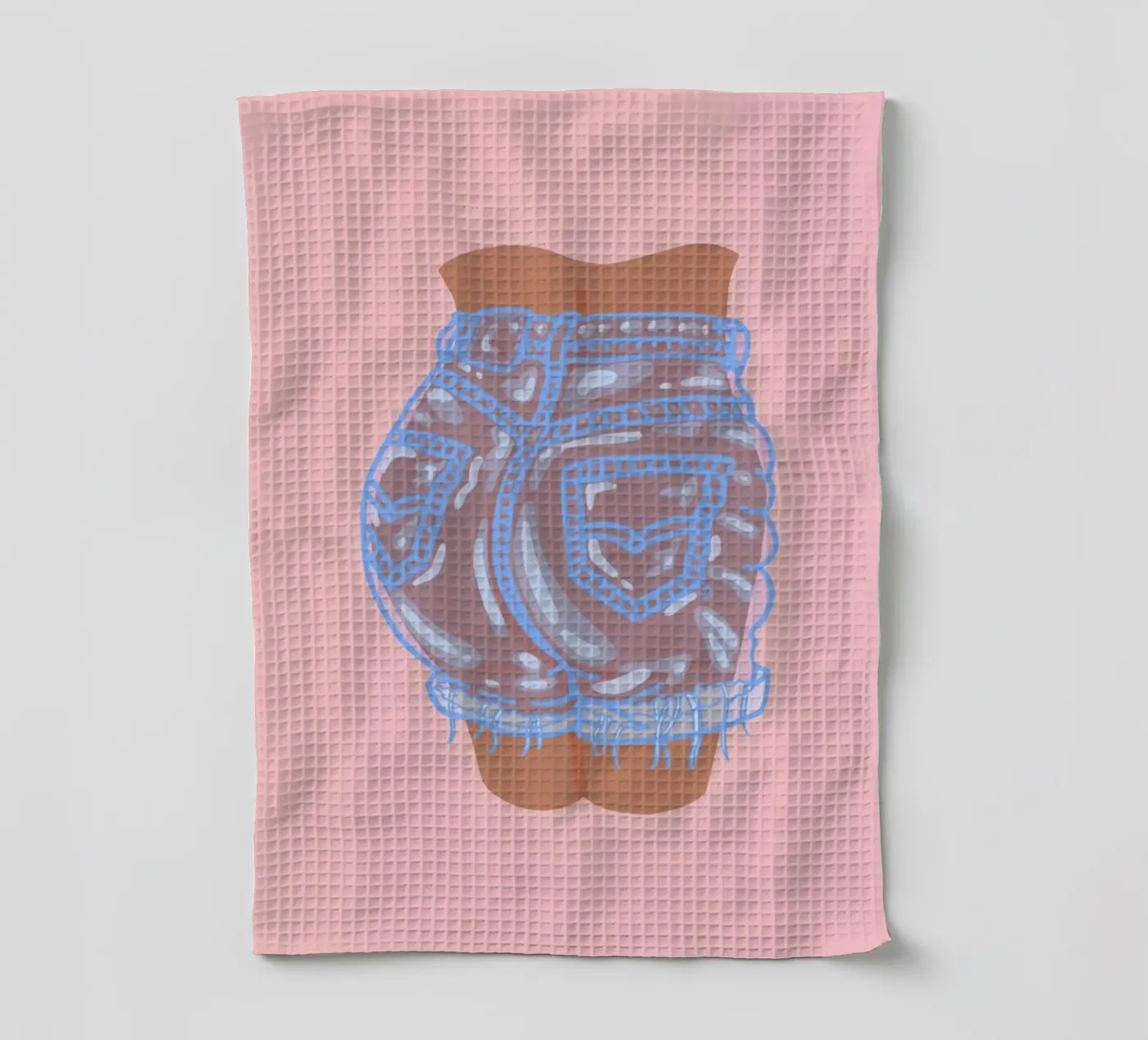 Bubble Butt tea towel by Laura O'Connor