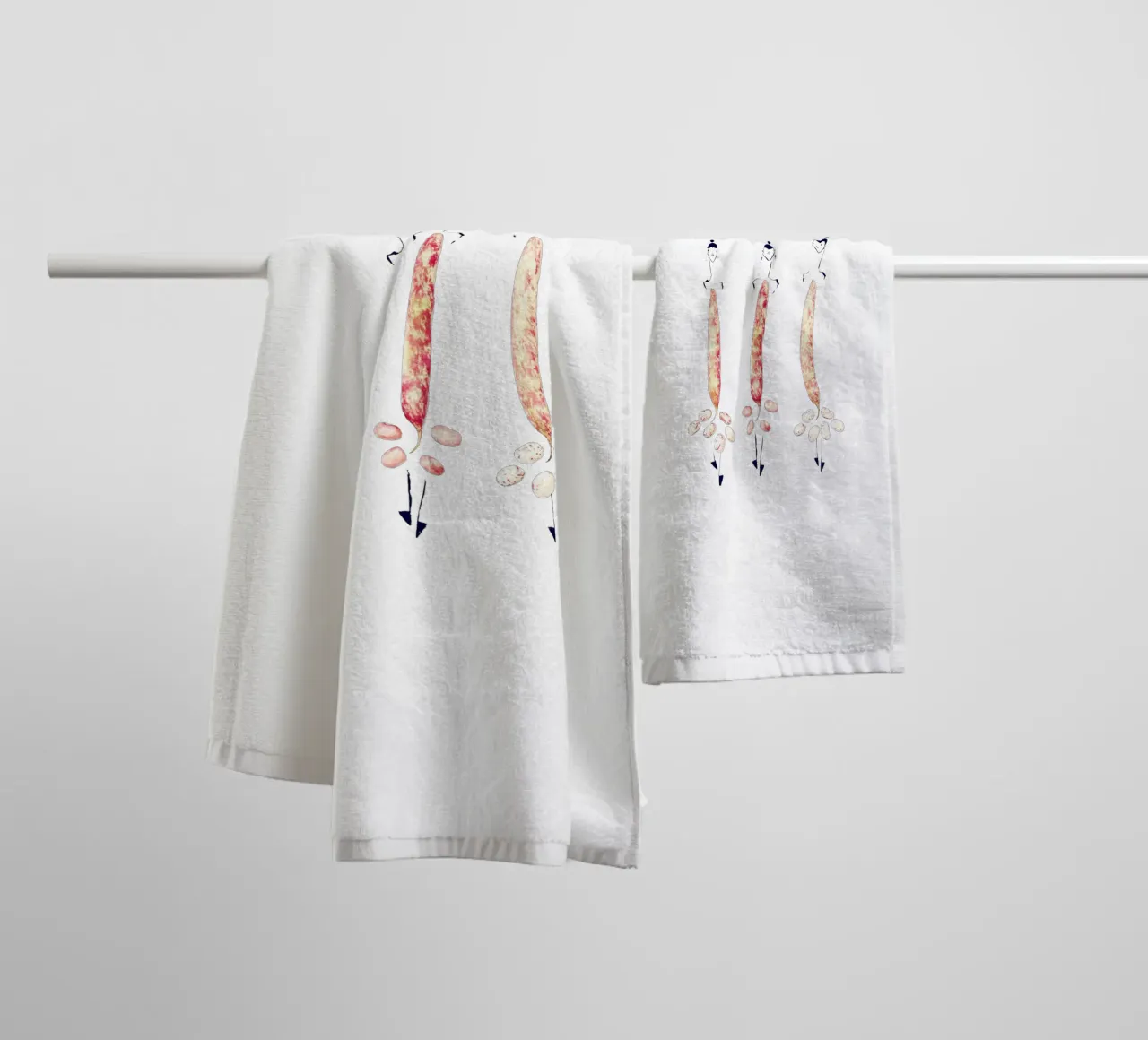 Cranberry Bean Trio asciugamano da bagno da Gretchen Roehrs