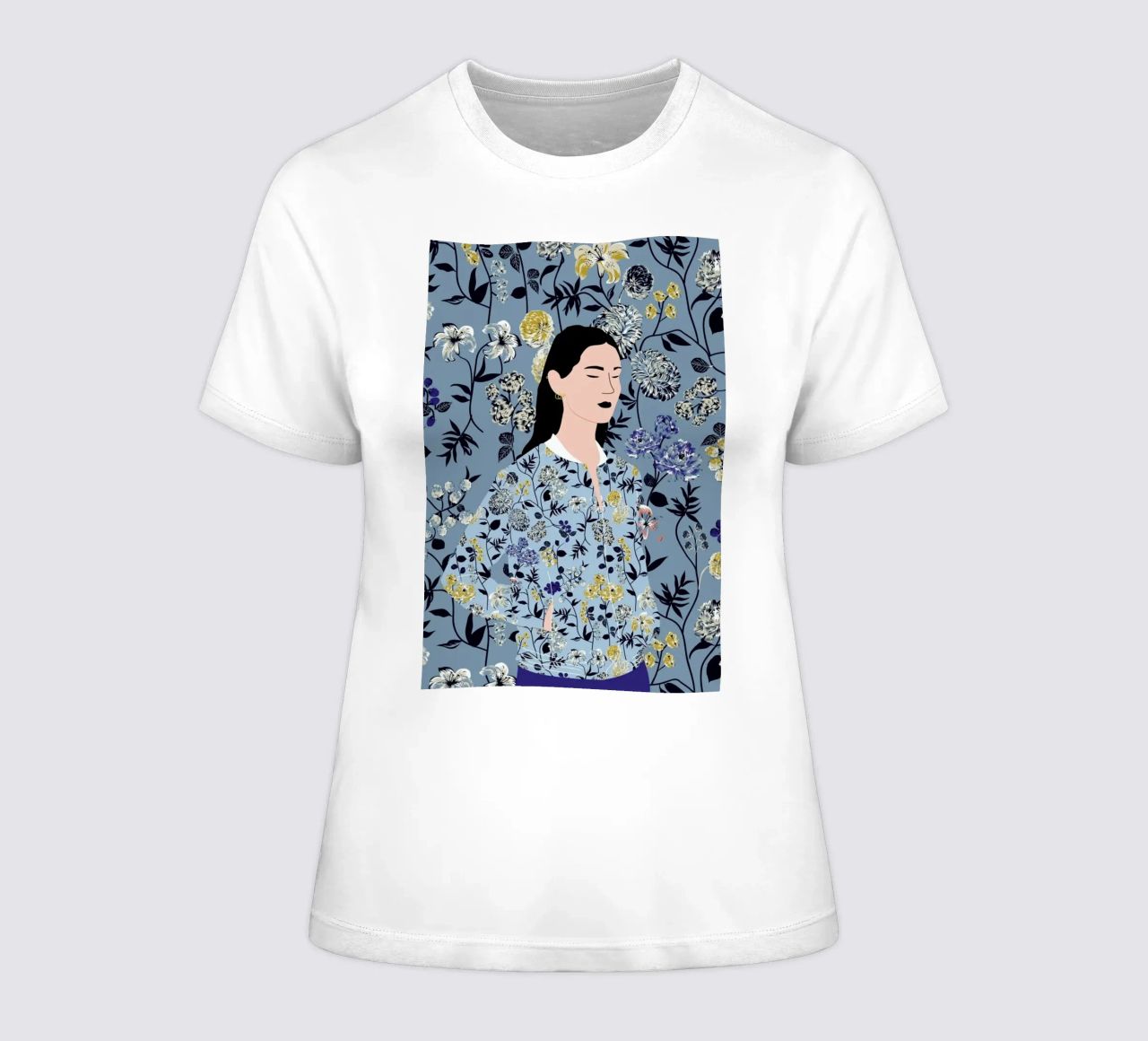 Cameleon women's fitted t-shirt by Céleste Wallaert