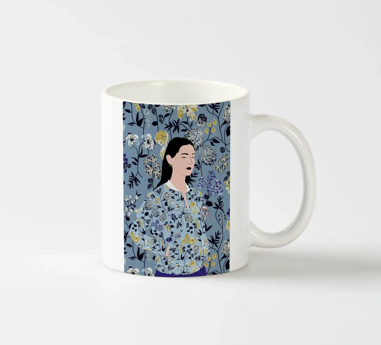 Cameleon tazza in ceramica da Céleste Wallaert