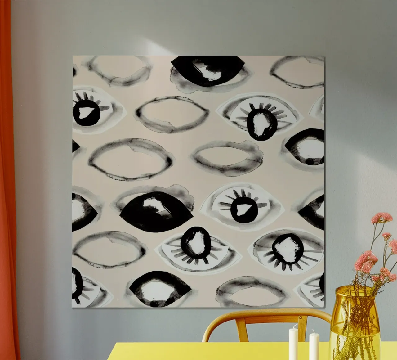Eyes Ink I carta hahnemühle da Farina Kuklinski