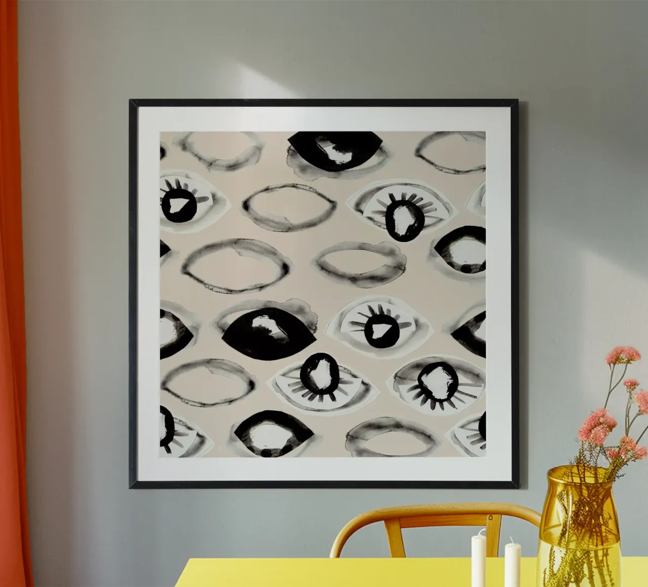 Eyes Ink I carta hahnemühle da Farina Kuklinski
