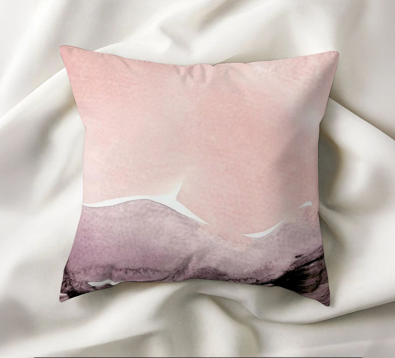 Blush & Mauve cuscino da IRIS LEHNHARDT FINE ART