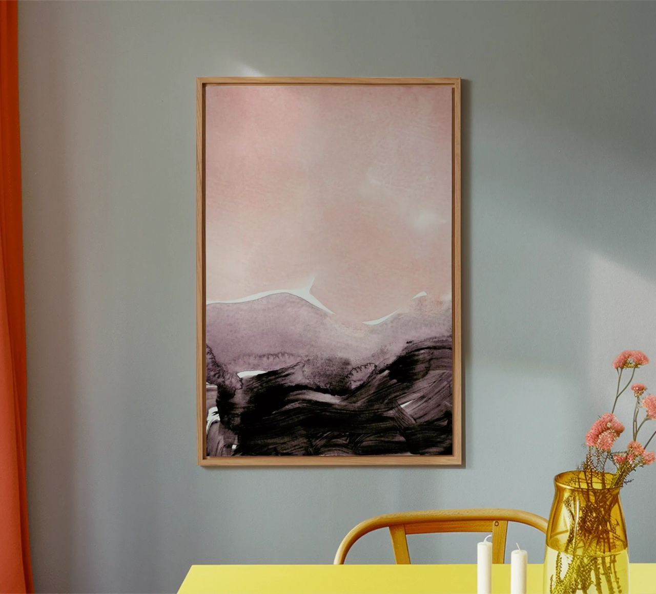 Blush & Mauve alluminio dibond da IRIS LEHNHARDT FINE ART