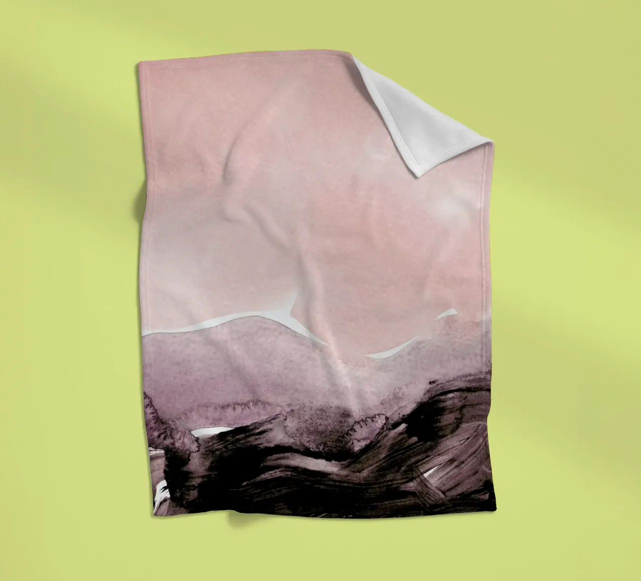 Blush & Mauve coperta in pile da IRIS LEHNHARDT FINE ART