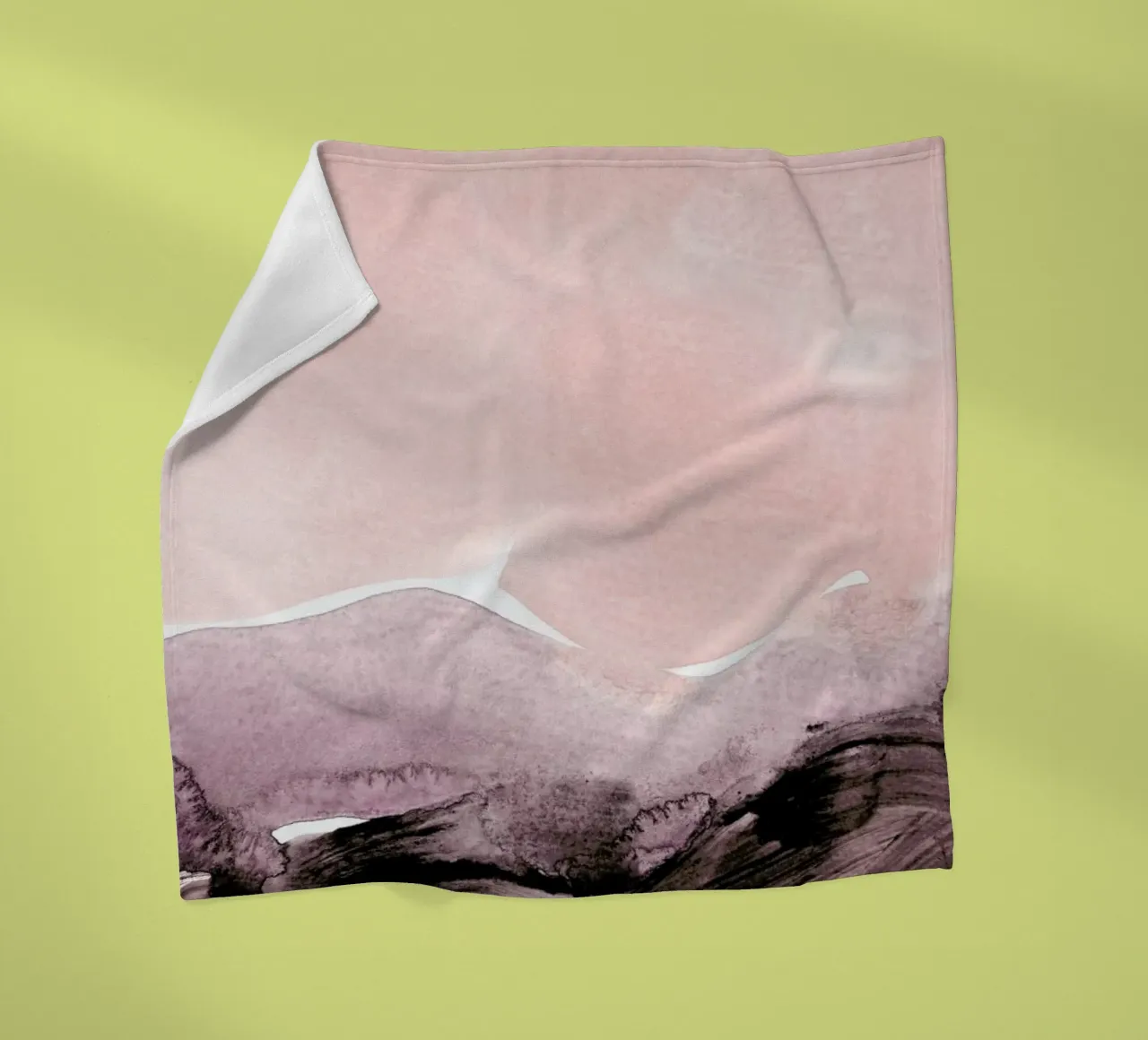 Blush & Mauve coperta in pile da IRIS LEHNHARDT FINE ART