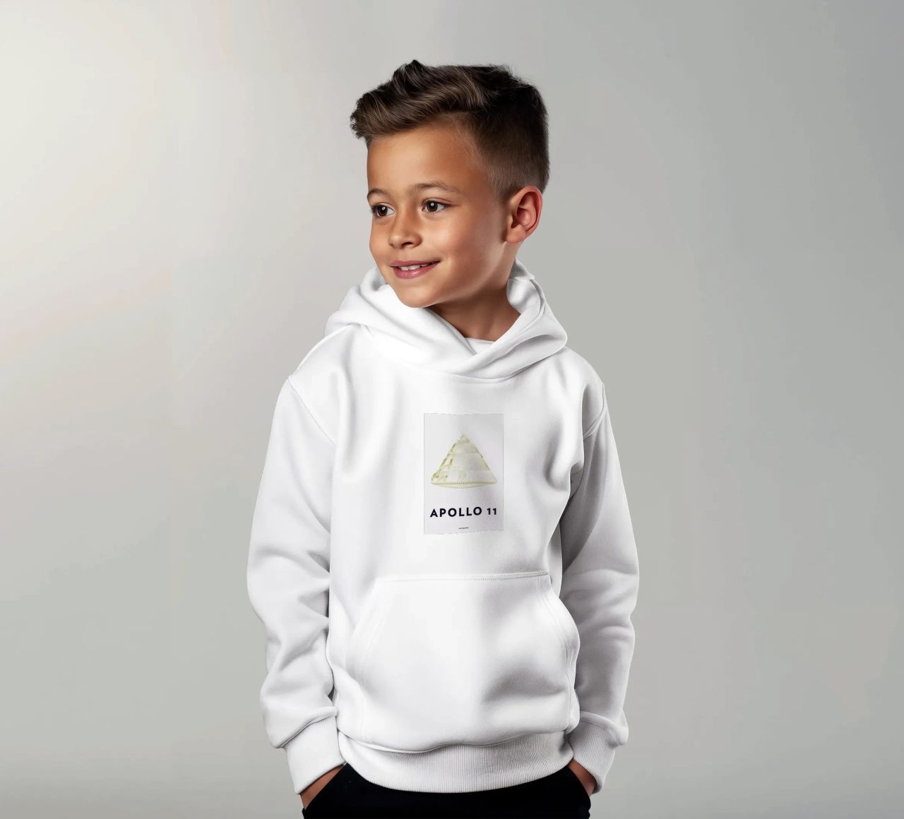 Apollo 11  Landing Module 6 felpa bambino con cappuccio da Marc Schulthess
