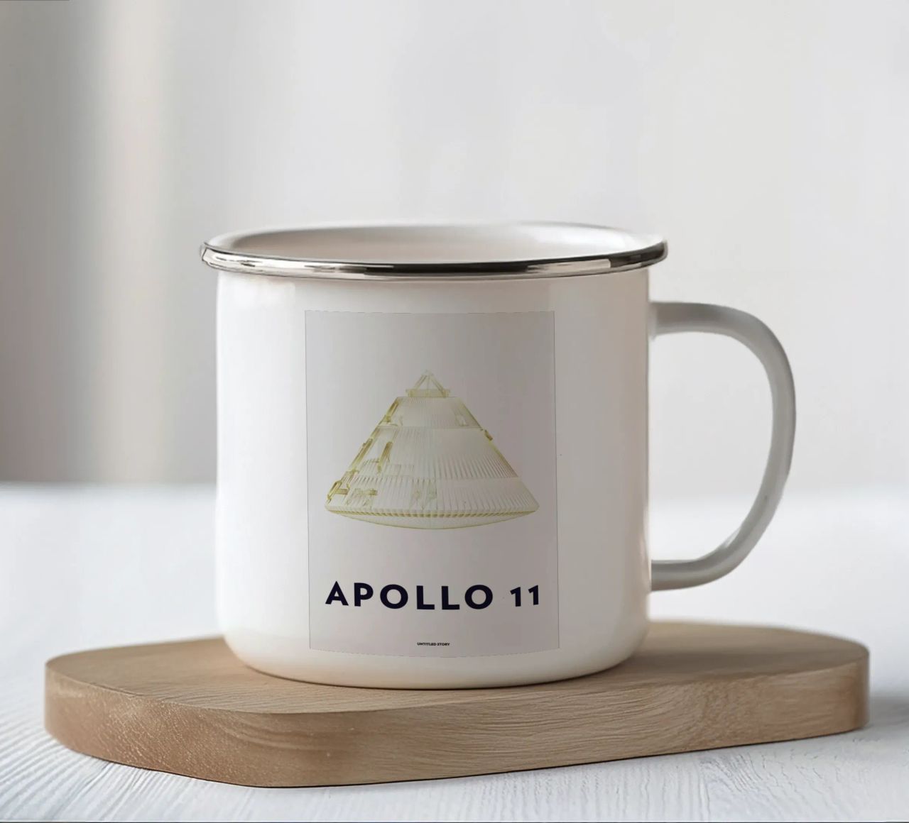 Apollo 11  Landing Module 6 tazza in smalto da Marc Schulthess