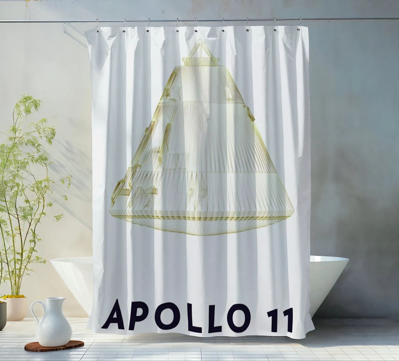 Apollo 11  Landing Module 6 tenda da doccia da Marc Schulthess
