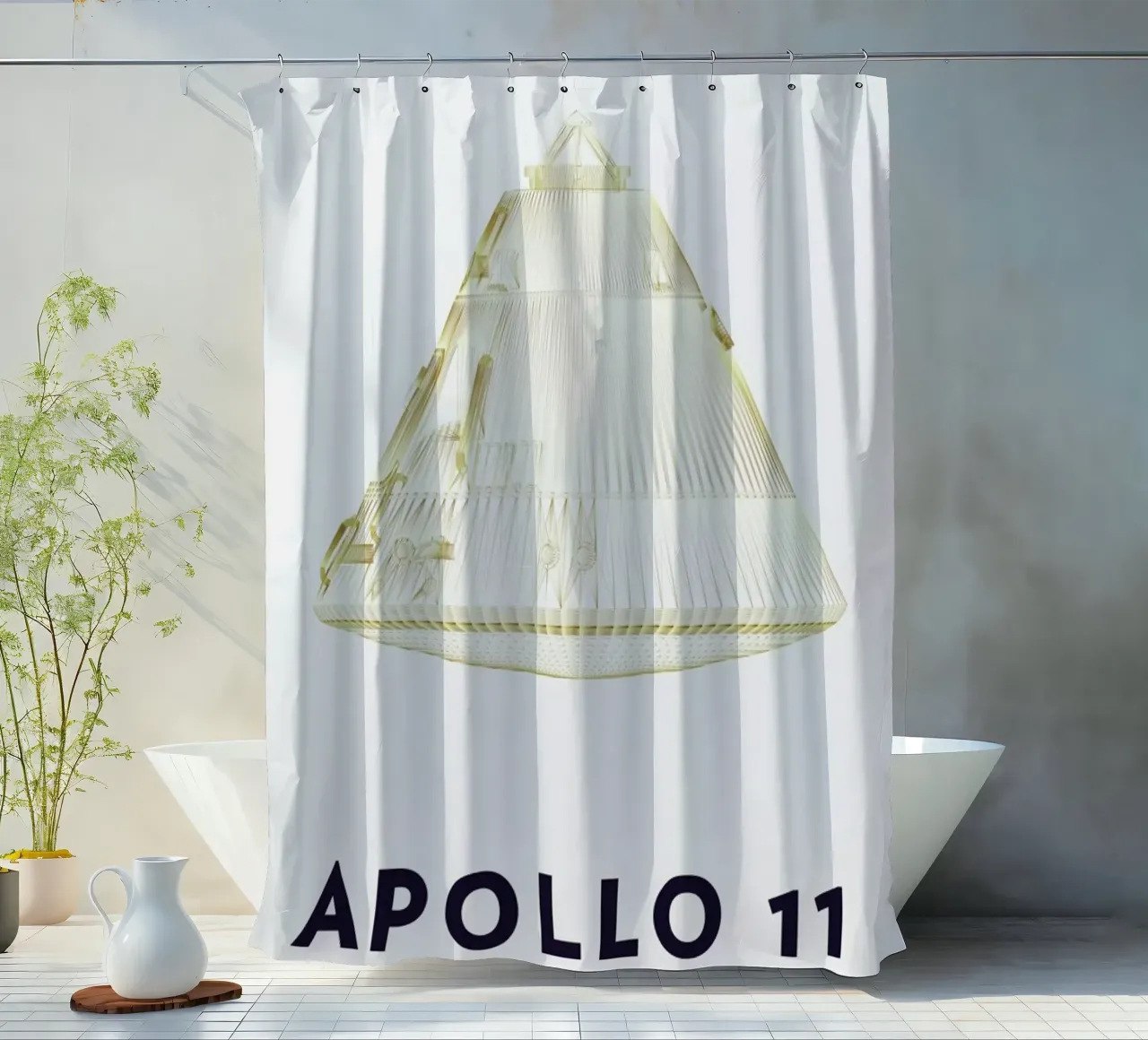 Apollo 11 Landing Module 6 tenda da doccia da Marc Schulthess