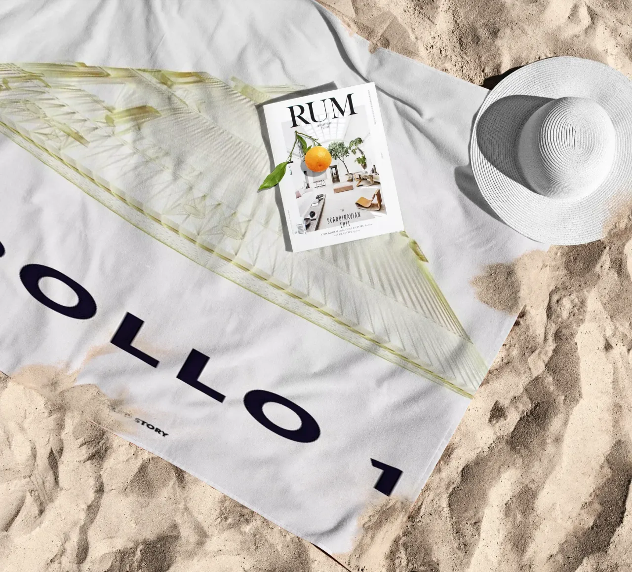 Apollo 11  Landing Module 6 toalla de playa de Marc Schulthess