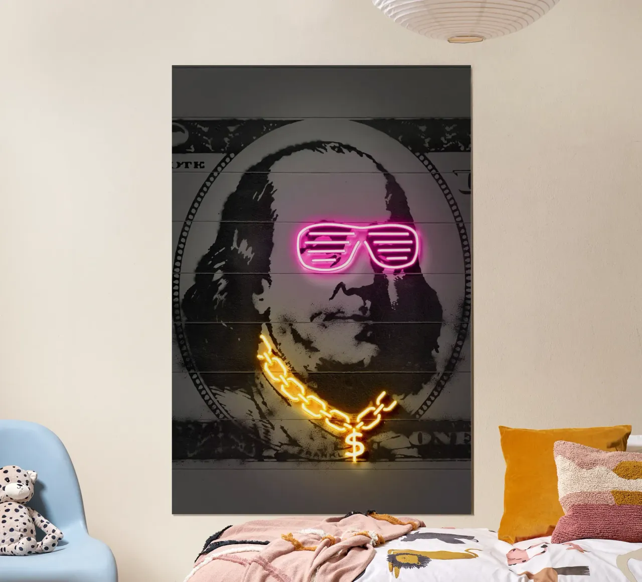 Franklin poster con telaio in legno da Octavian