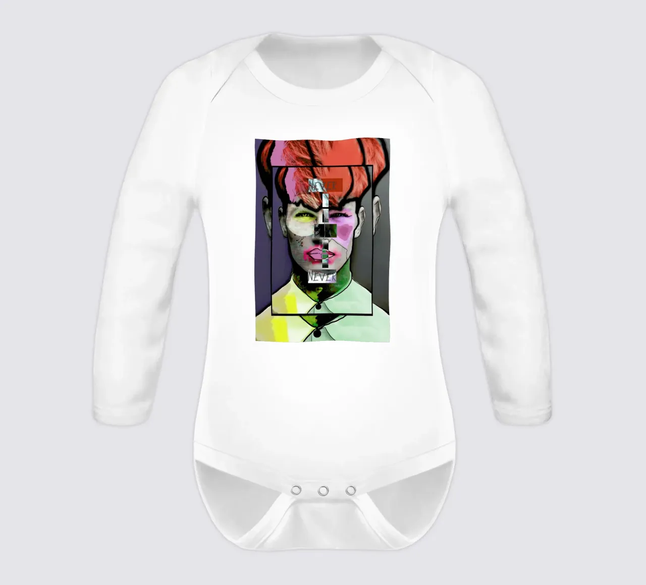 Never Say Never Langarm Babybody von Marcell Naubert