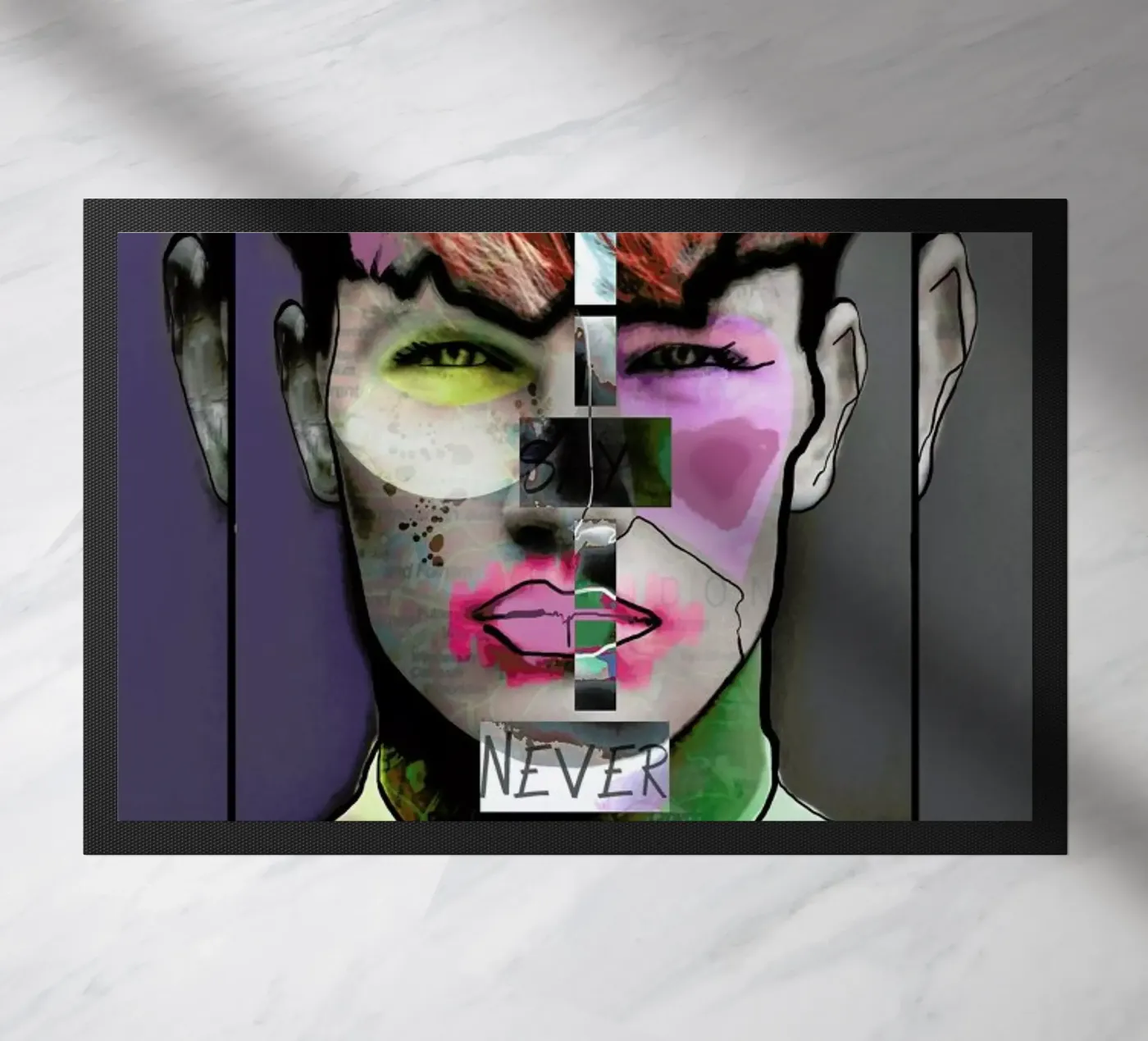 Never Say Never deurmat van Marcell Naubert