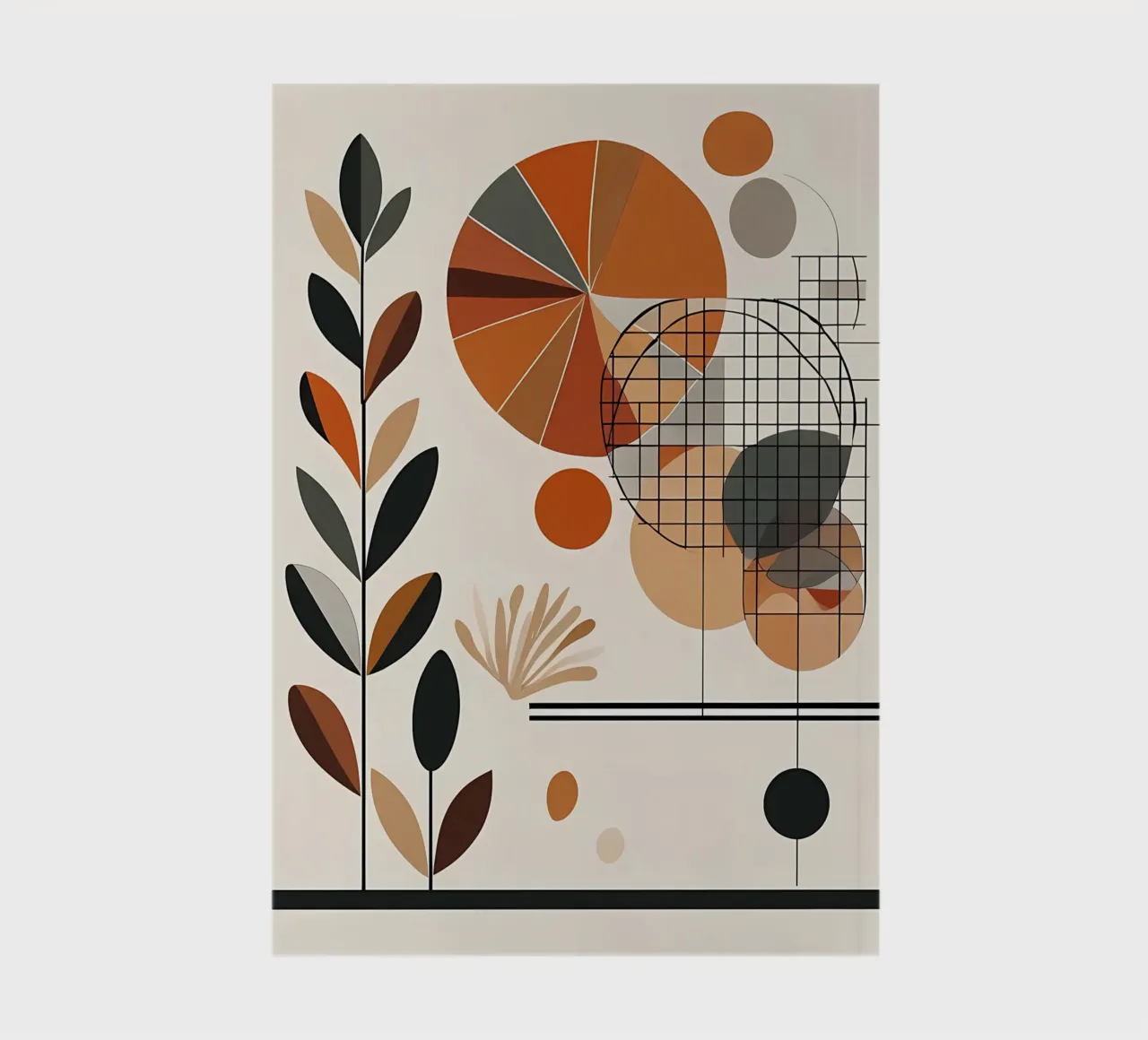 Warm Geometry & Flora notebook by Artistic-shop