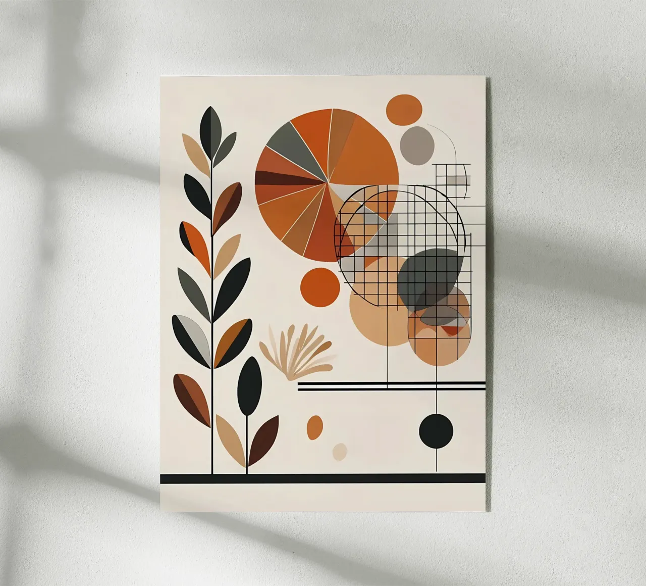 Geometria e flora calde plexiglass da Artistic-shop