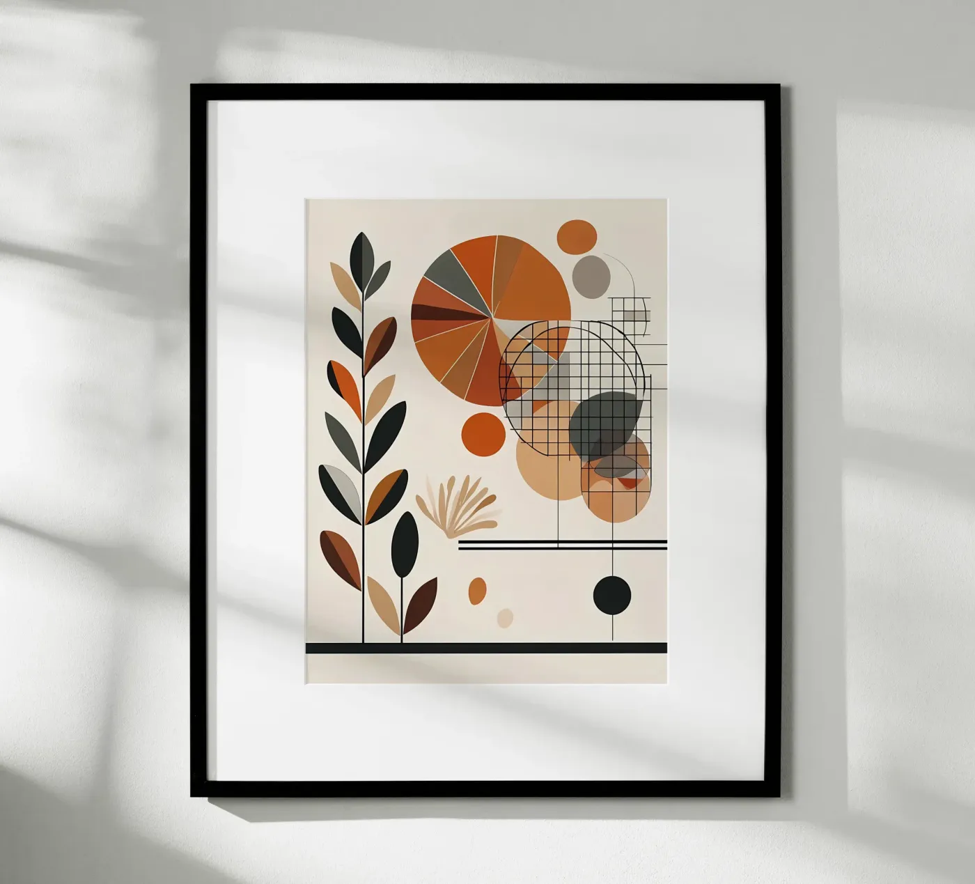Geometria e flora calde poster da Artistic-shop