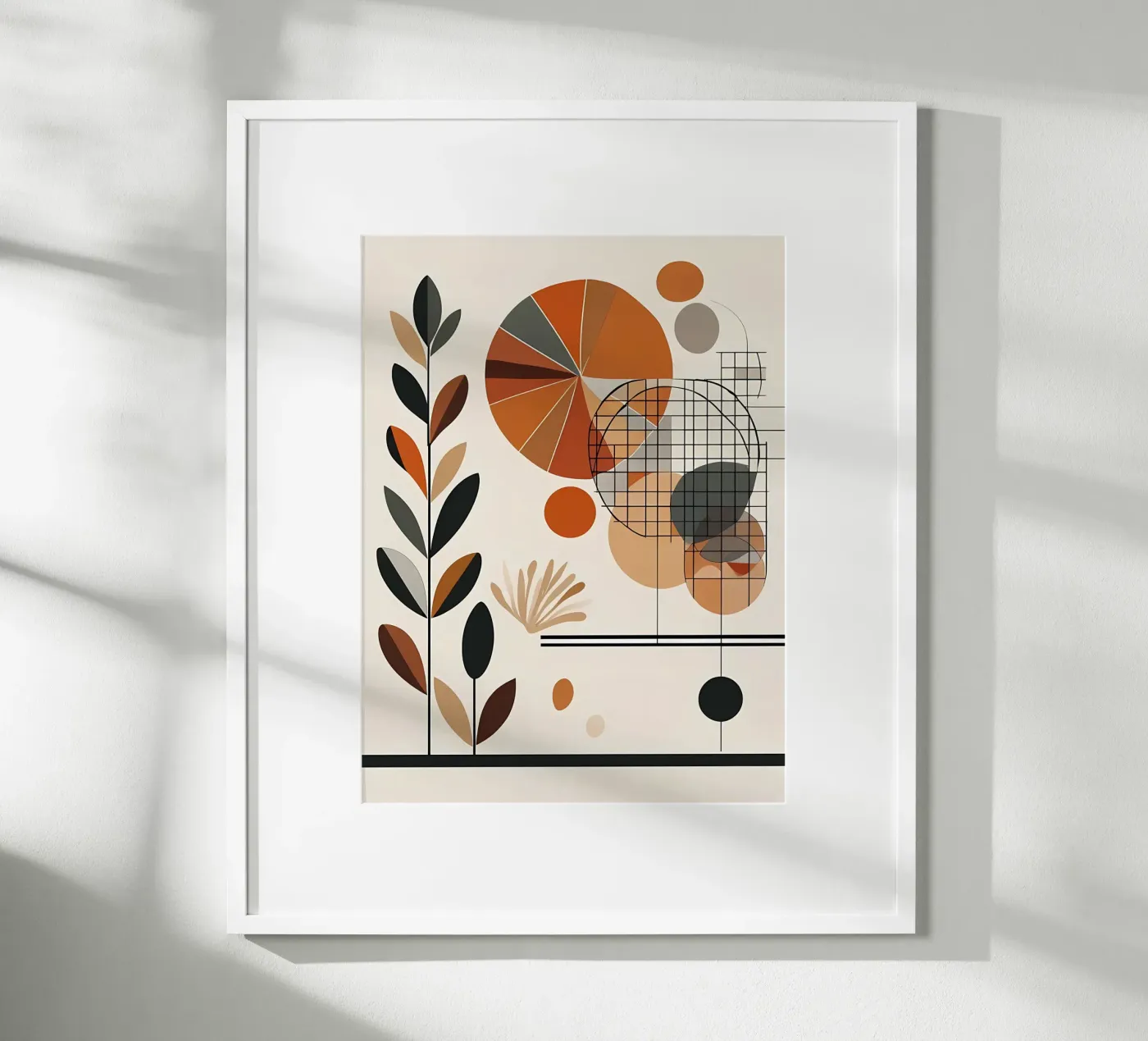 Geometria e flora calde poster da Artistic-shop