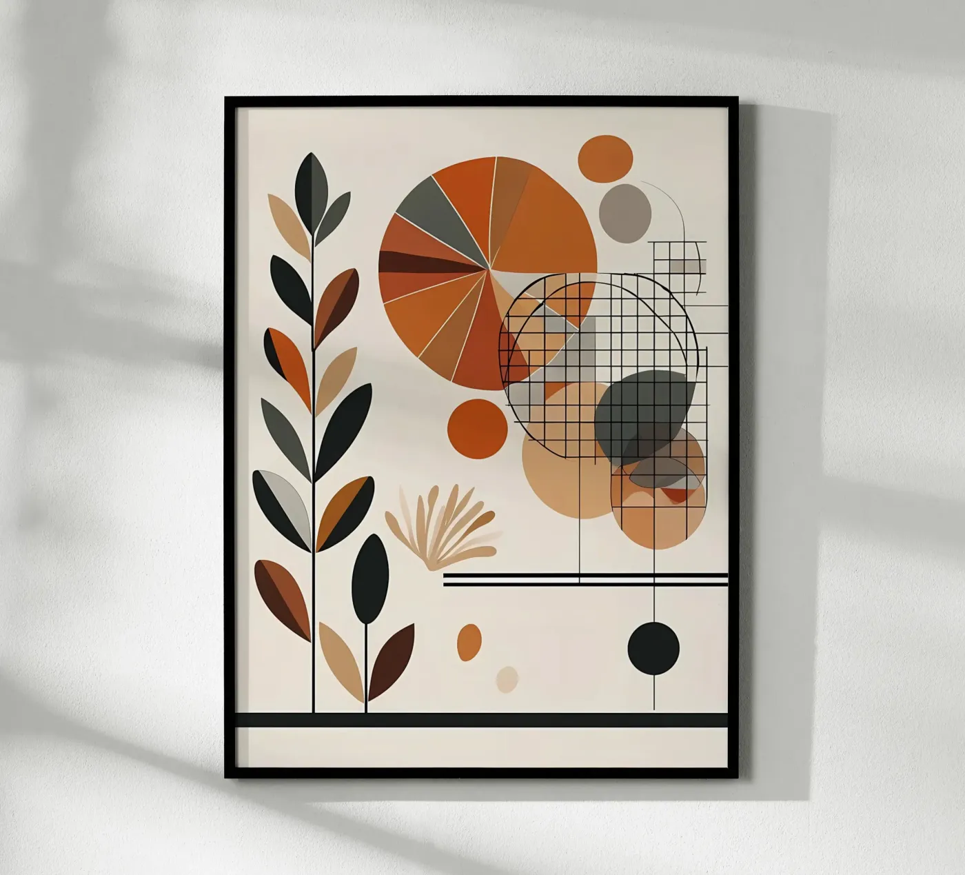 Geometria e flora calde poster da Artistic-shop