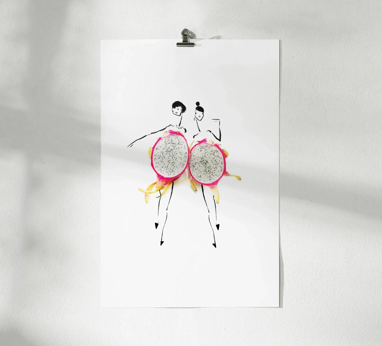Dragonfruit Duo Poster von Gretchen Roehrs