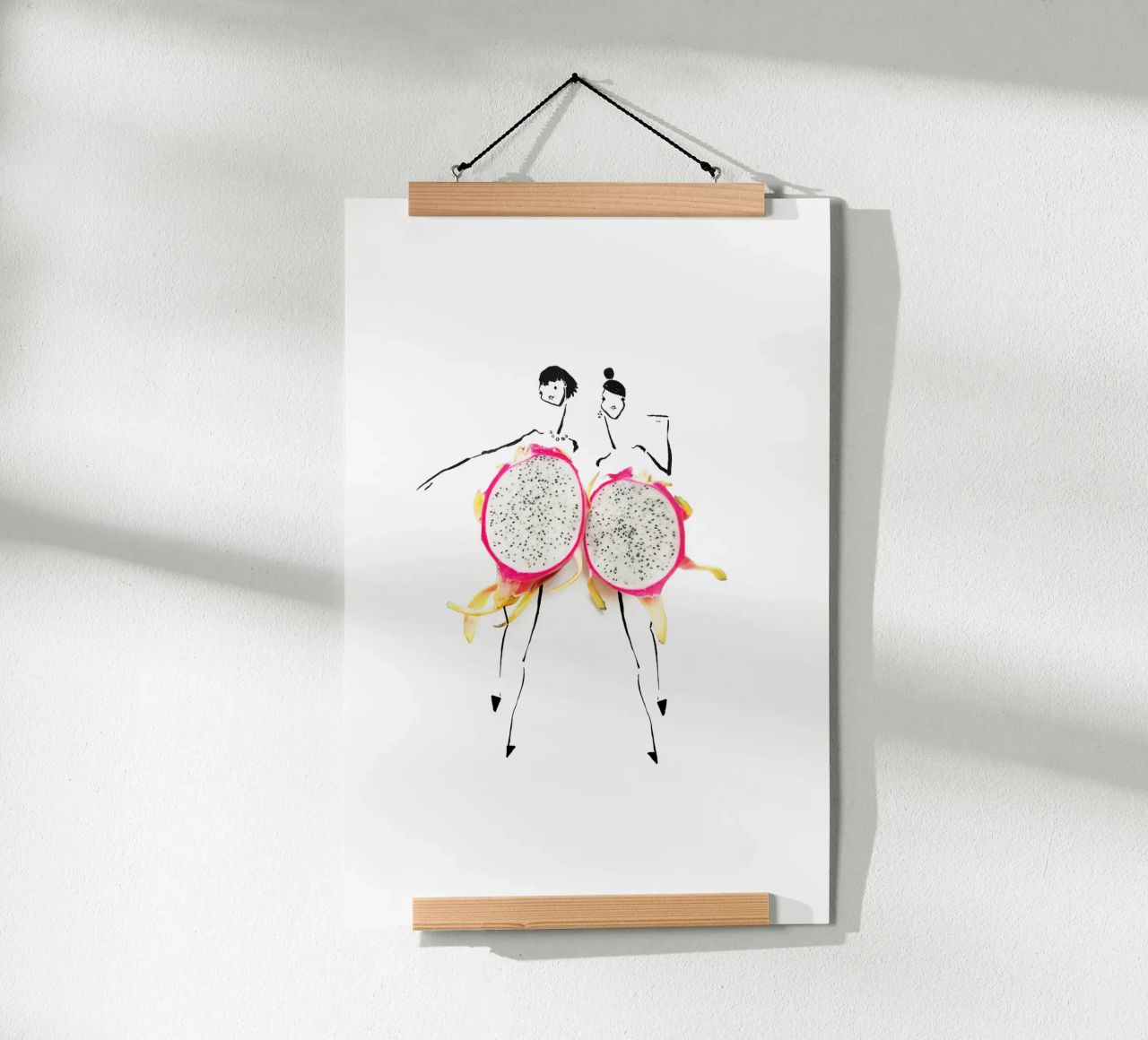 Dragonfruit Duo Poster von Gretchen Roehrs