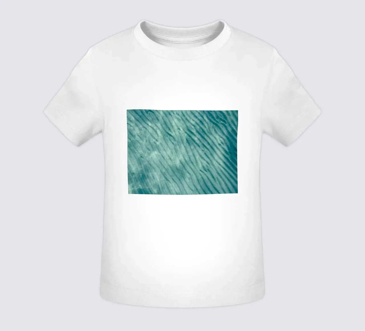 Increspature in verde acqua maglietta neonato da Artistic-shop