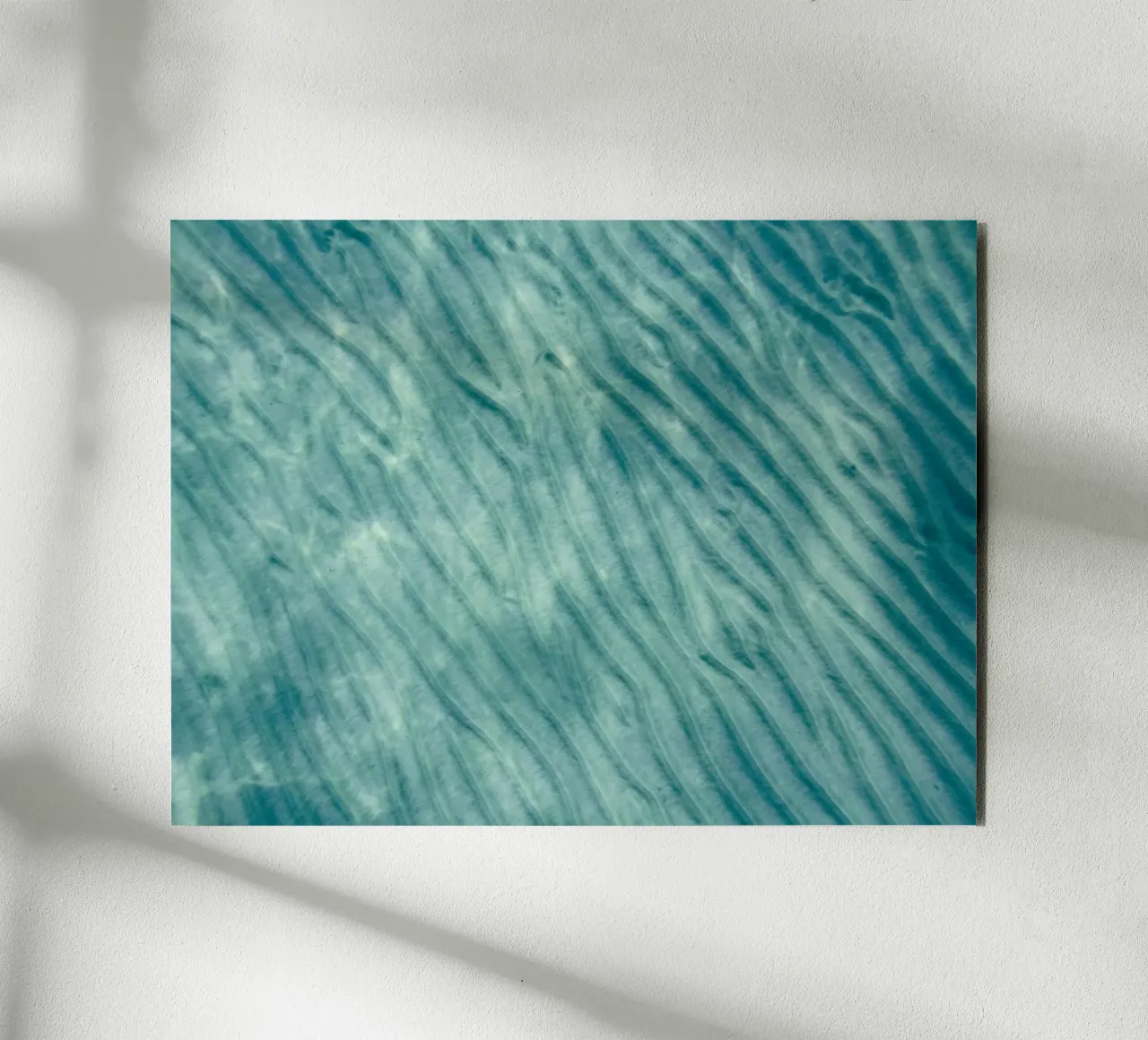 Increspature in verde acqua alluminio dibond da Artistic-shop