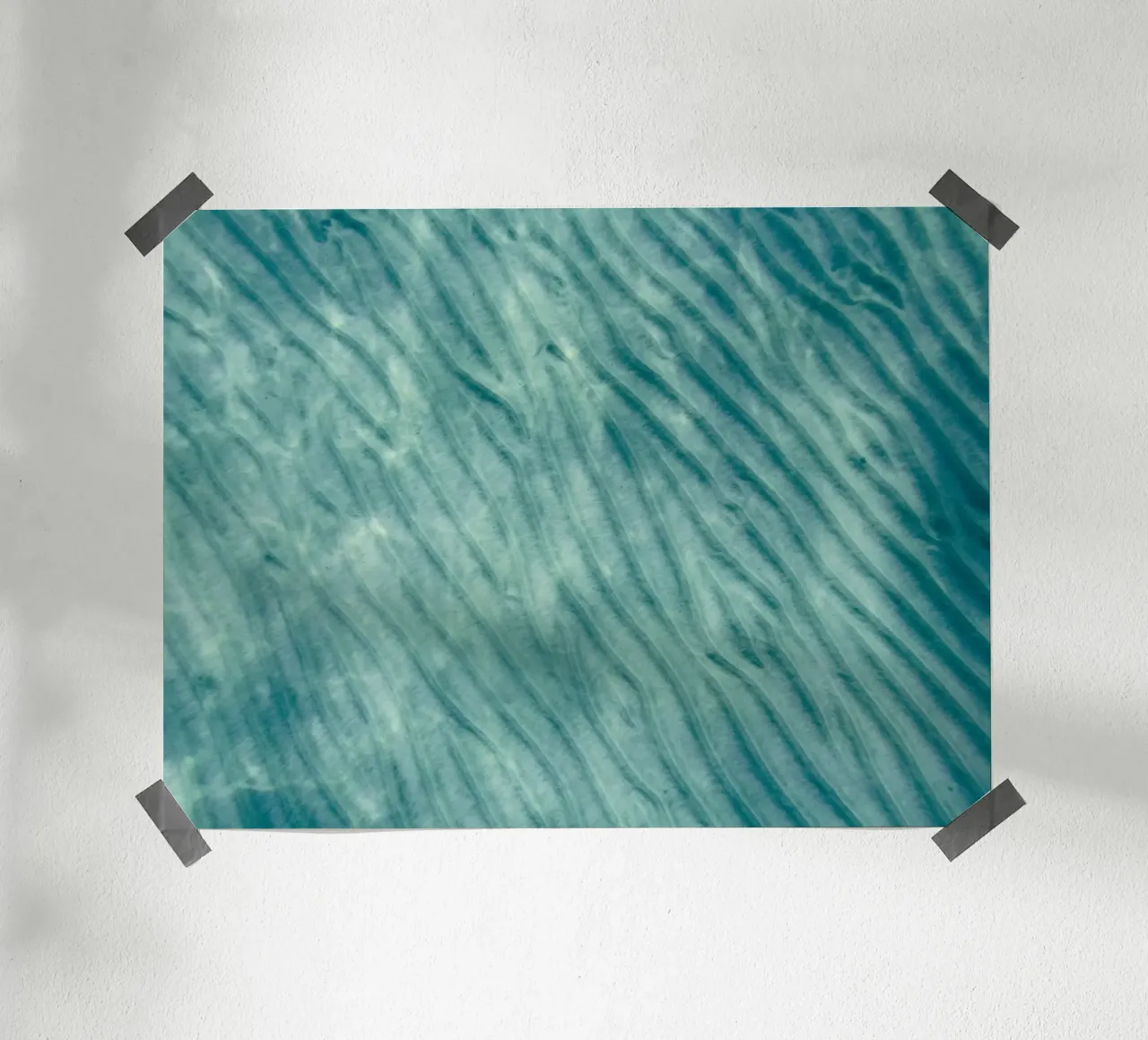 Increspature in verde acqua carta hahnemühle da Artistic-shop