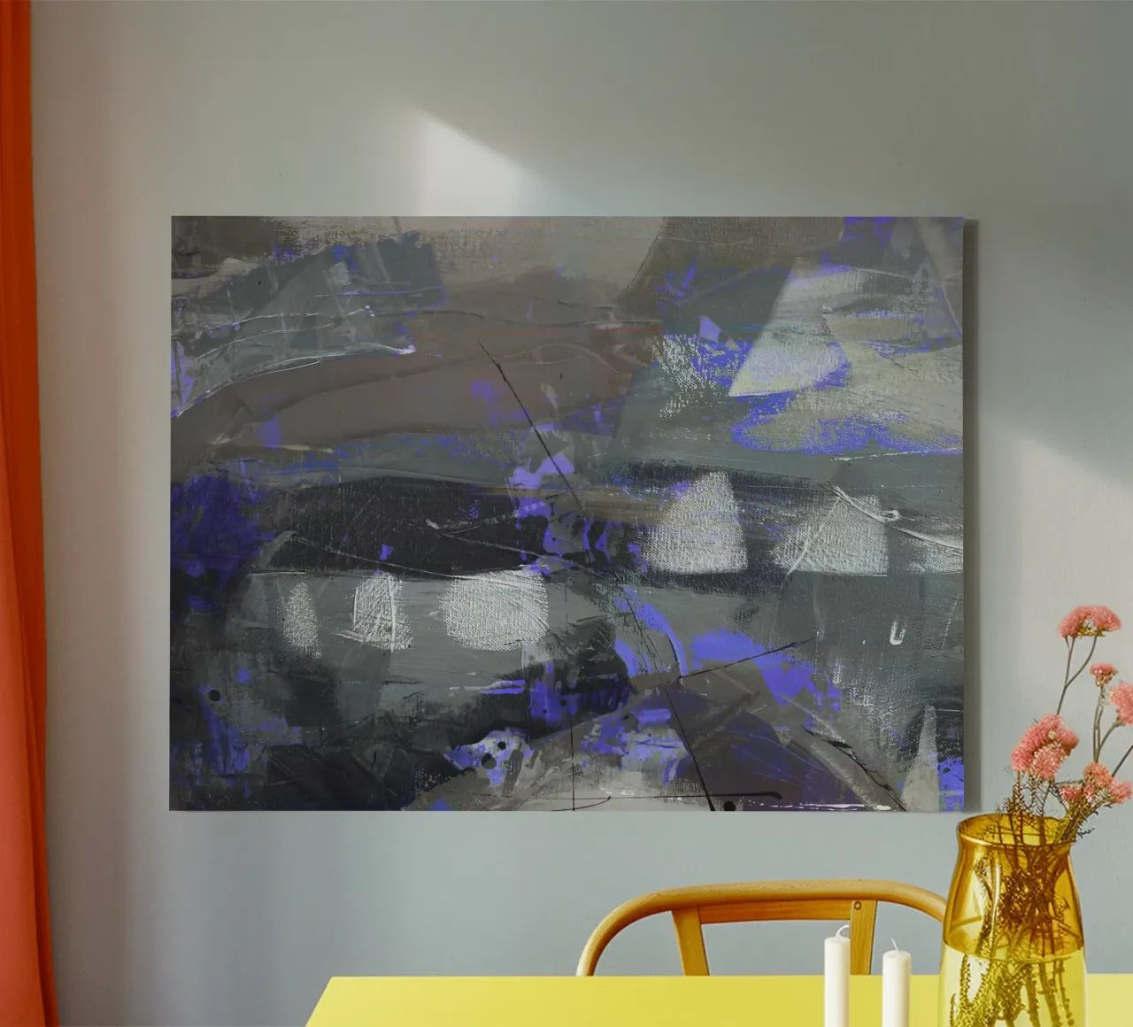 Profondità cromatiche tela con Cornice a cassetta da Artistic-shop