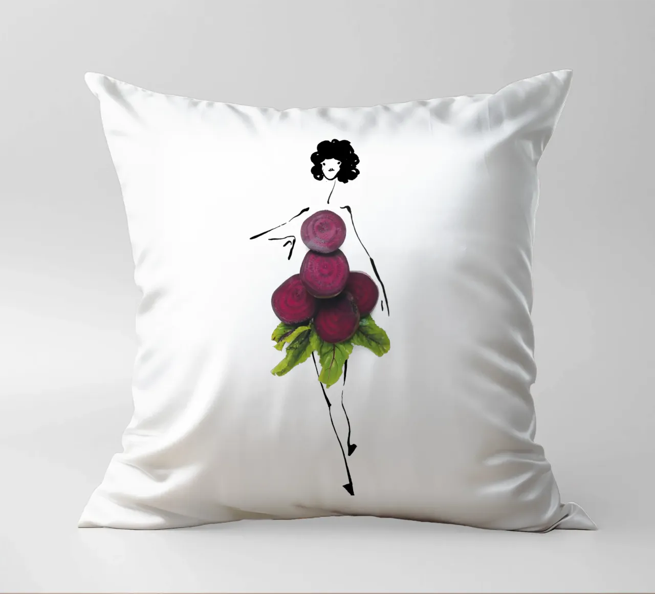 Feel the Beet cuscino da Gretchen Roehrs