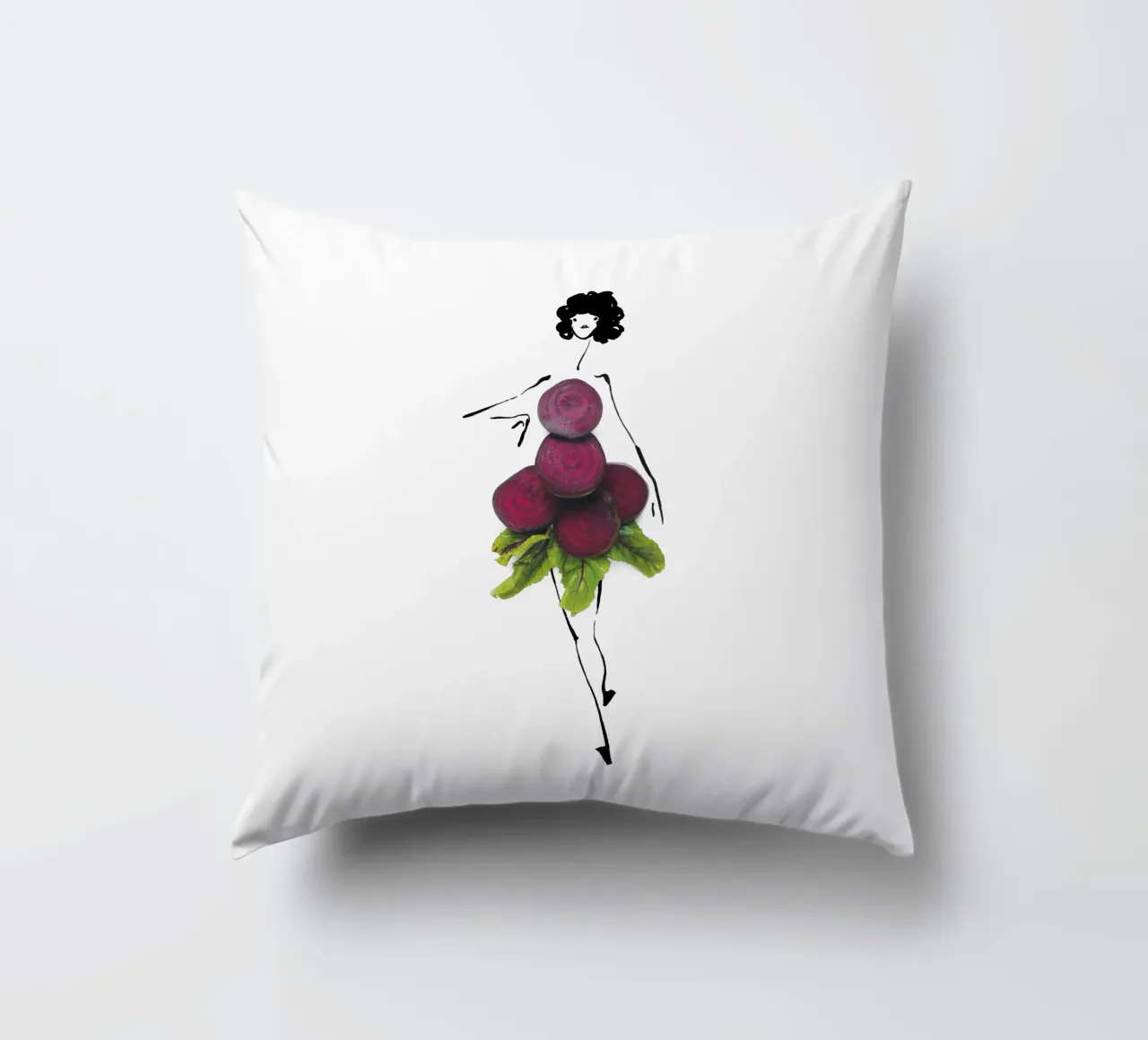 Feel the Beet cuscino da Gretchen Roehrs