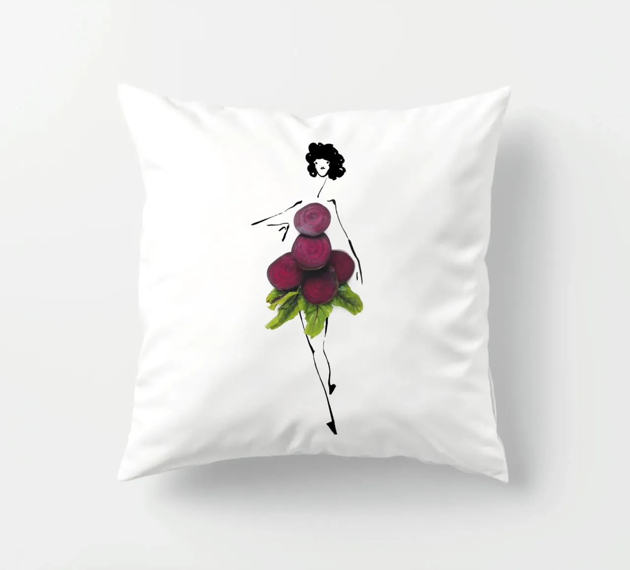 Feel the Beet cuscino da Gretchen Roehrs