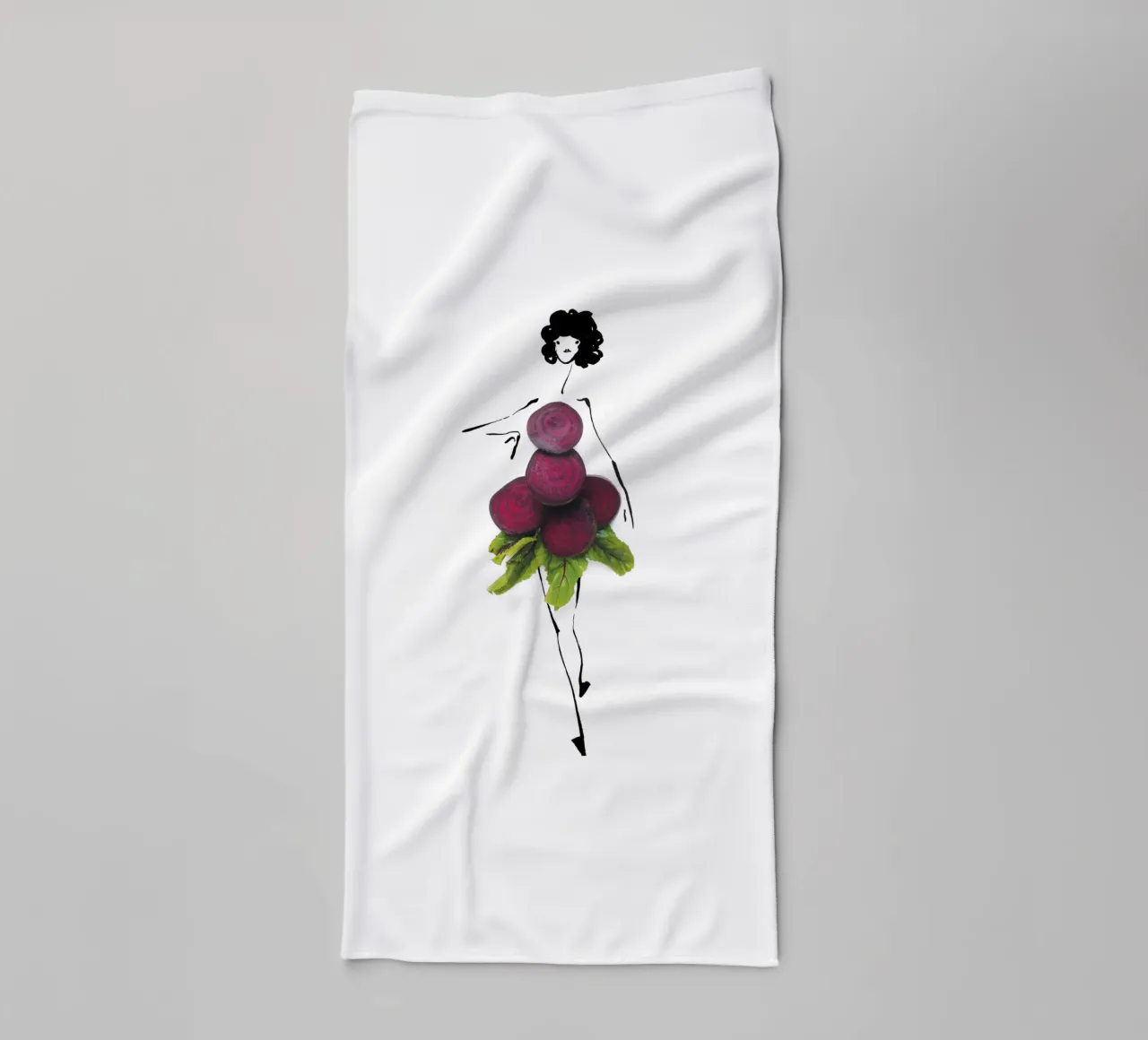 Feel the Beet asciugamano da bagno da Gretchen Roehrs