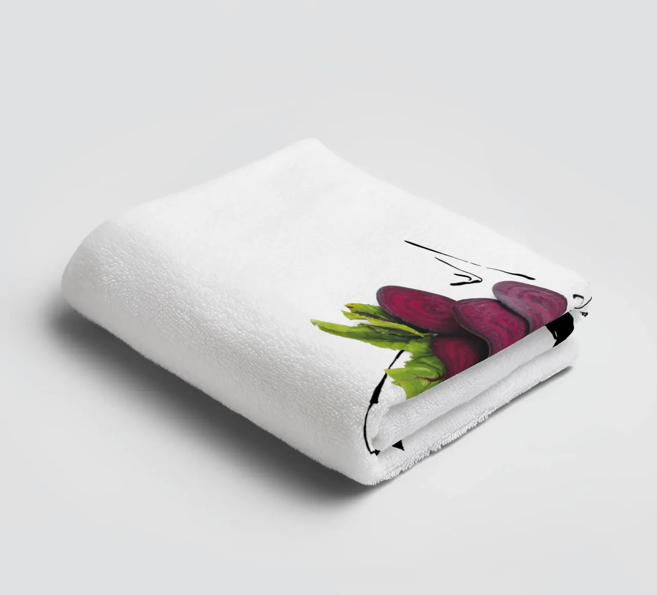 Feel the Beet asciugamano da bagno da Gretchen Roehrs