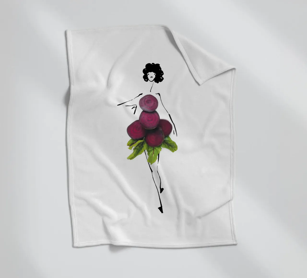 Feel the Beet coperta in pile da Gretchen Roehrs
