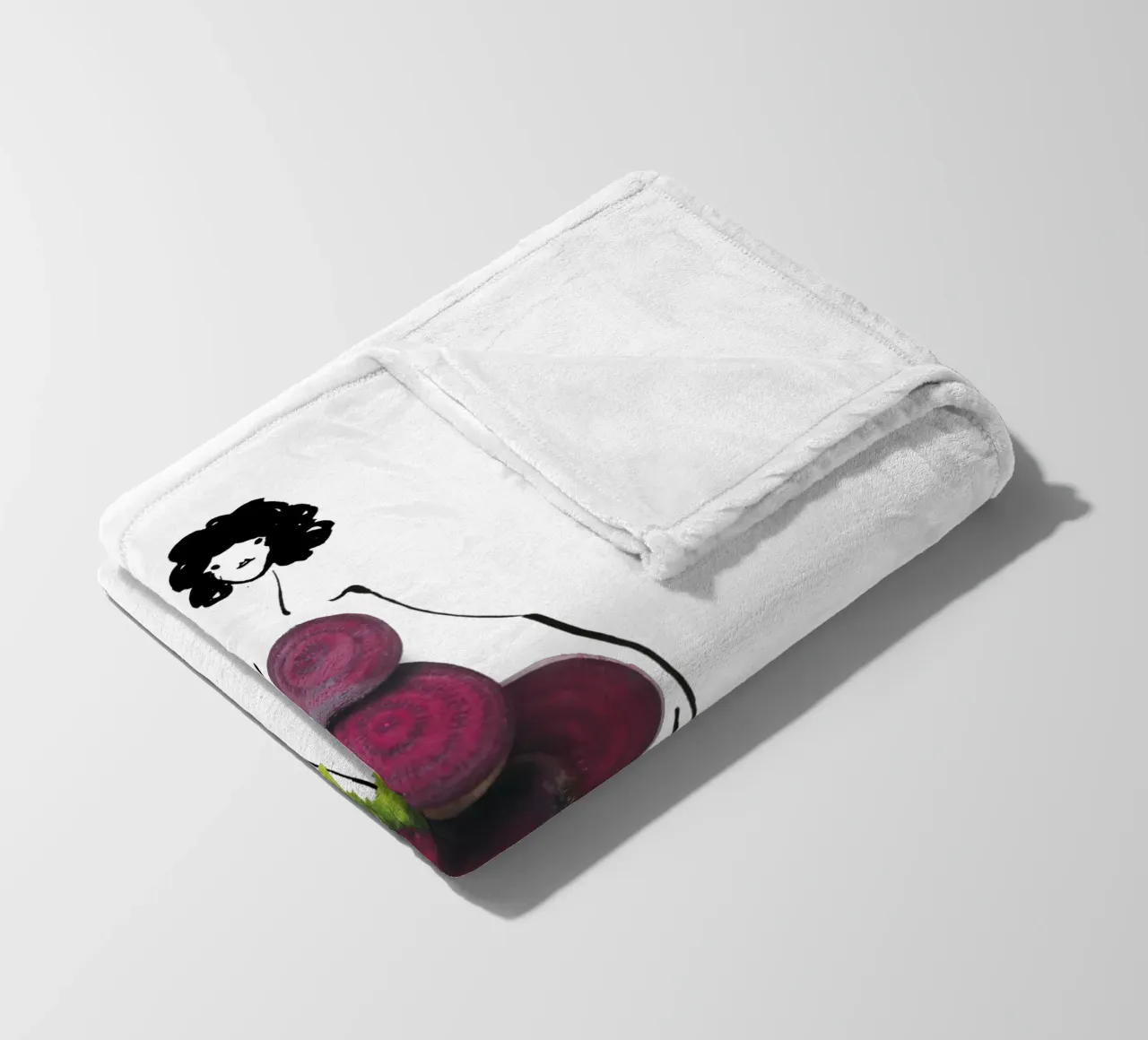 Feel the Beet coperta in pile da Gretchen Roehrs