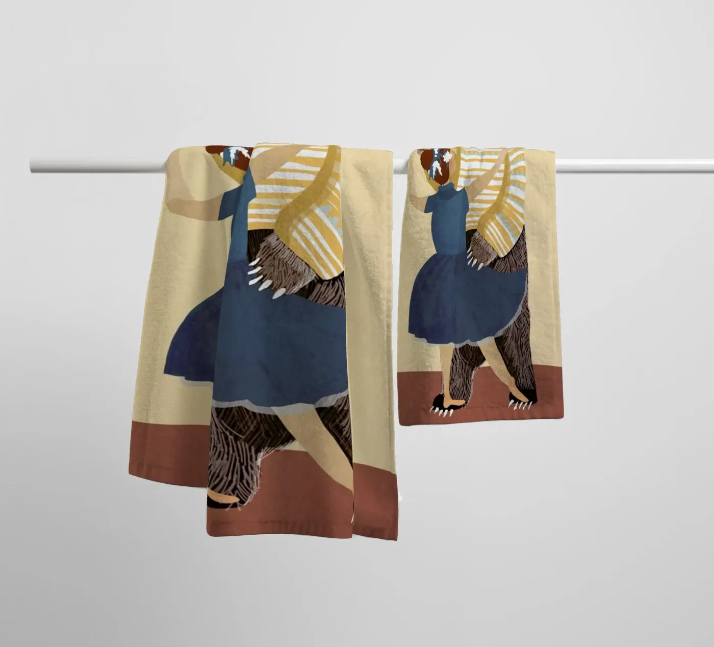 Dance badhanddoek van Amalia Restrepo