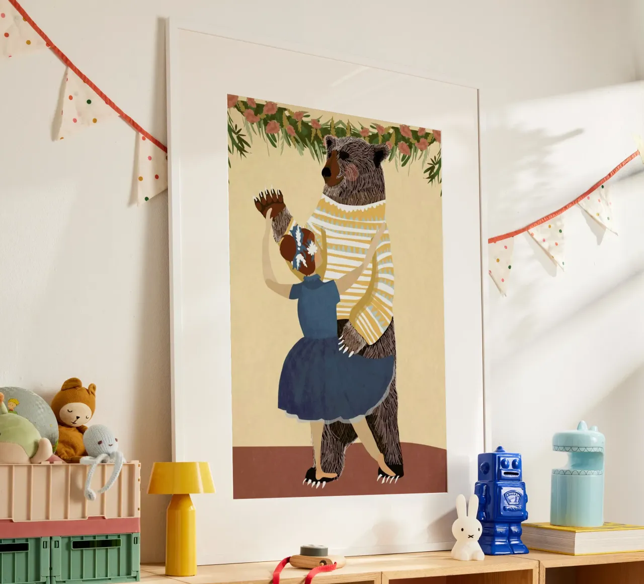Dance poster con telaio in legno da Amalia Restrepo