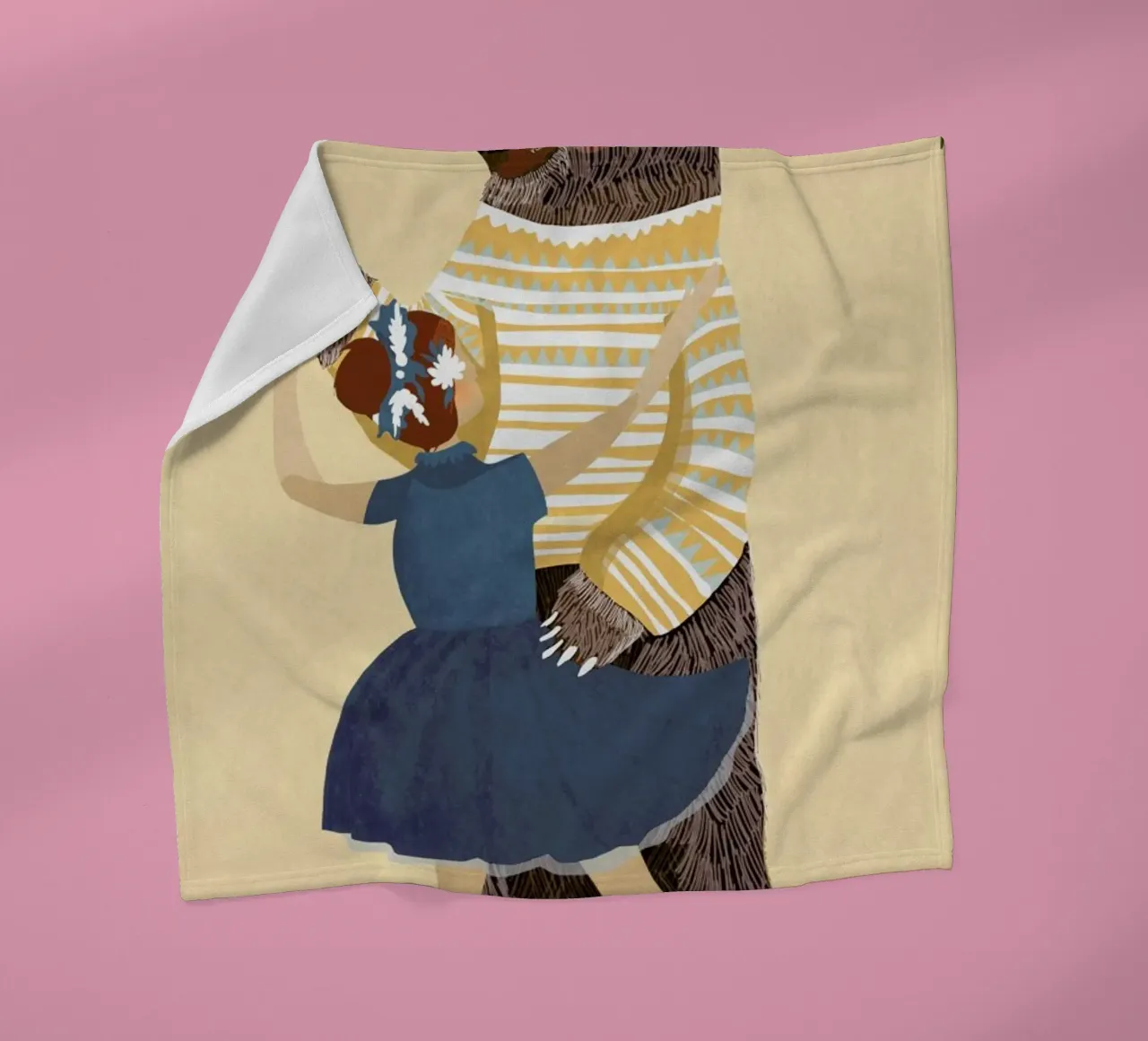 Dance fleece blanket by Amalia Restrepo