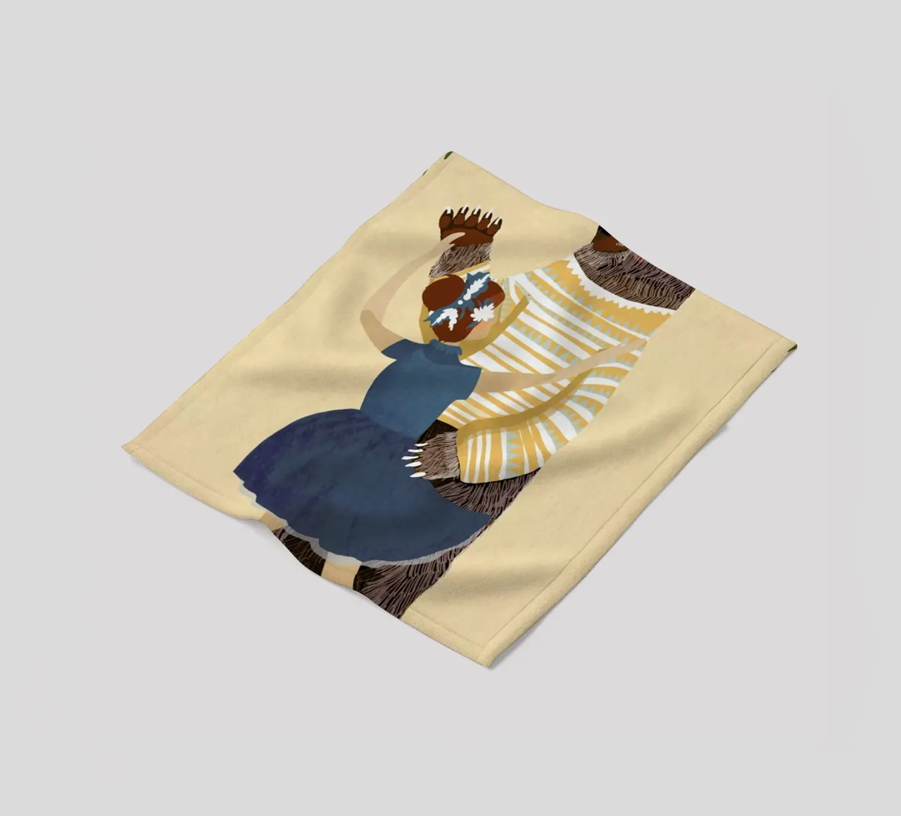 Dance fleece blanket by Amalia Restrepo