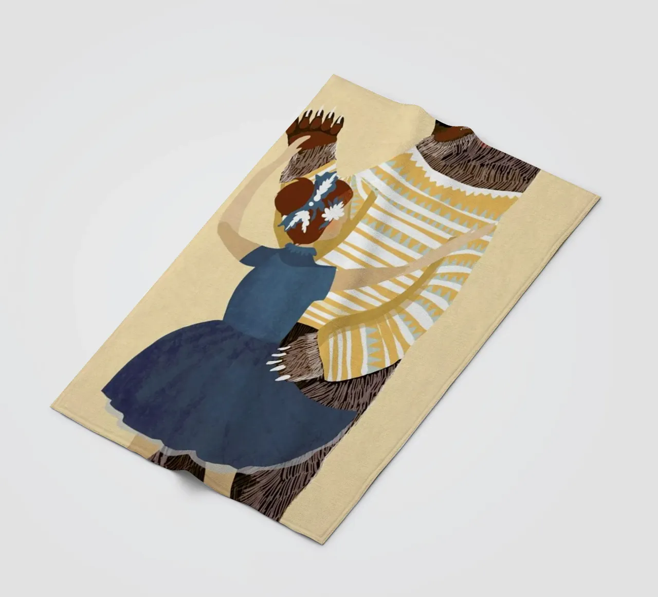 Dance fleece blanket by Amalia Restrepo