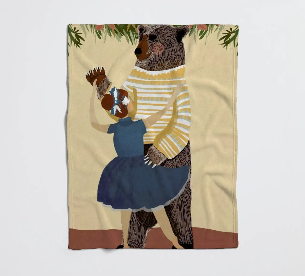 Dance fleece blanket by Amalia Restrepo