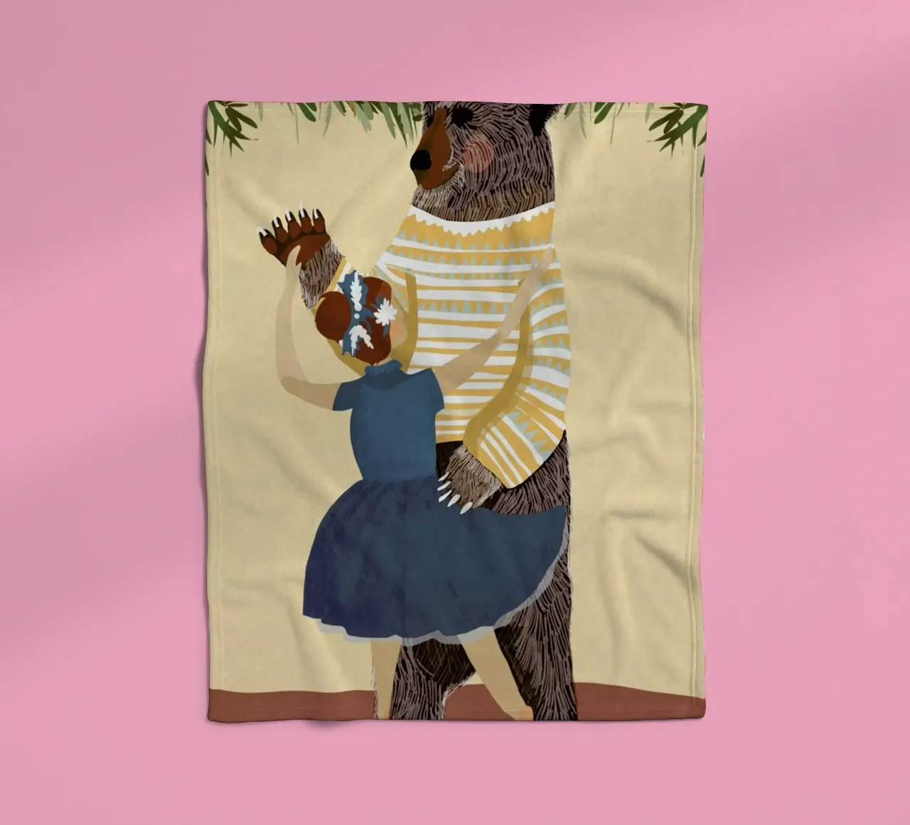 Dance fleece blanket by Amalia Restrepo