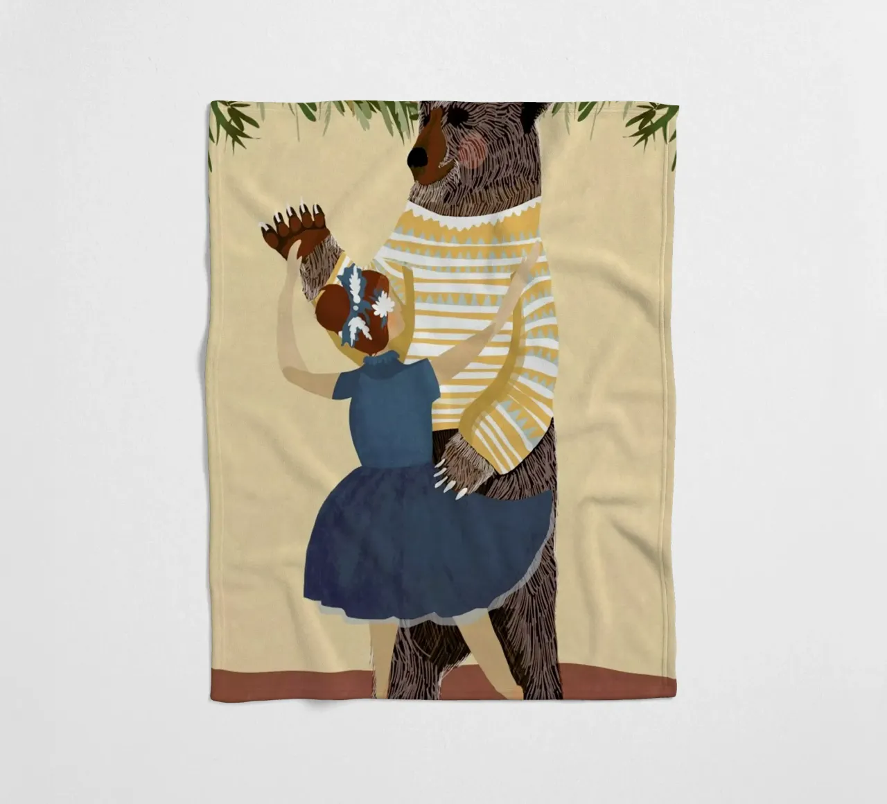 Dance fleece blanket by Amalia Restrepo