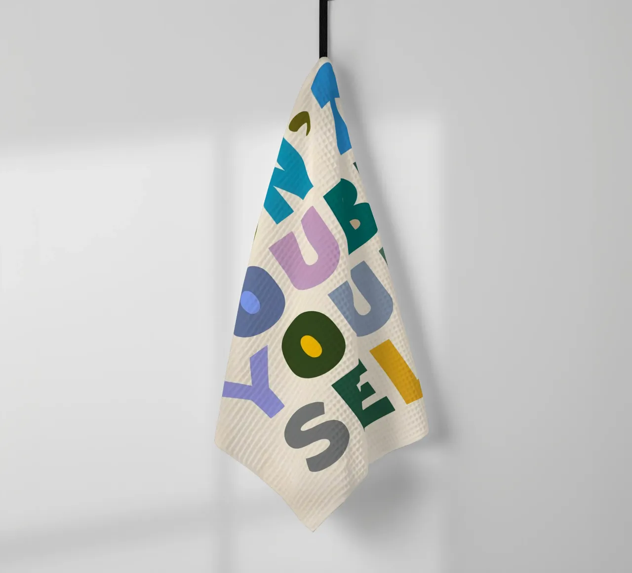 Ne doutez pas de vous - Typographie colorée torchon de inspirational quote
