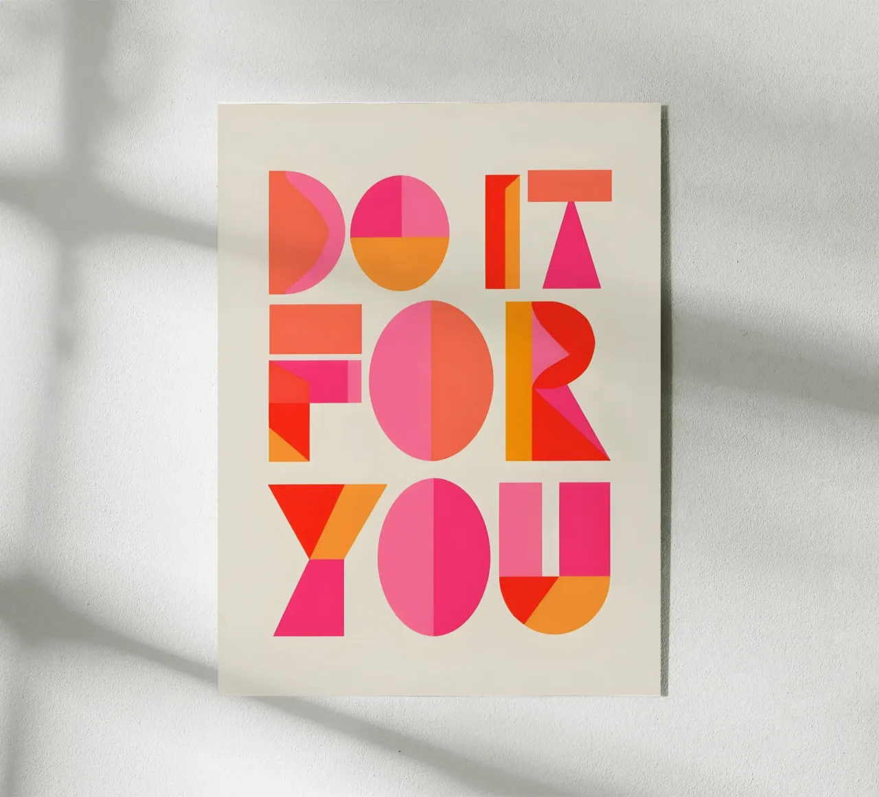 Auto-motivazione geometrica plexiglass da inspirational quote