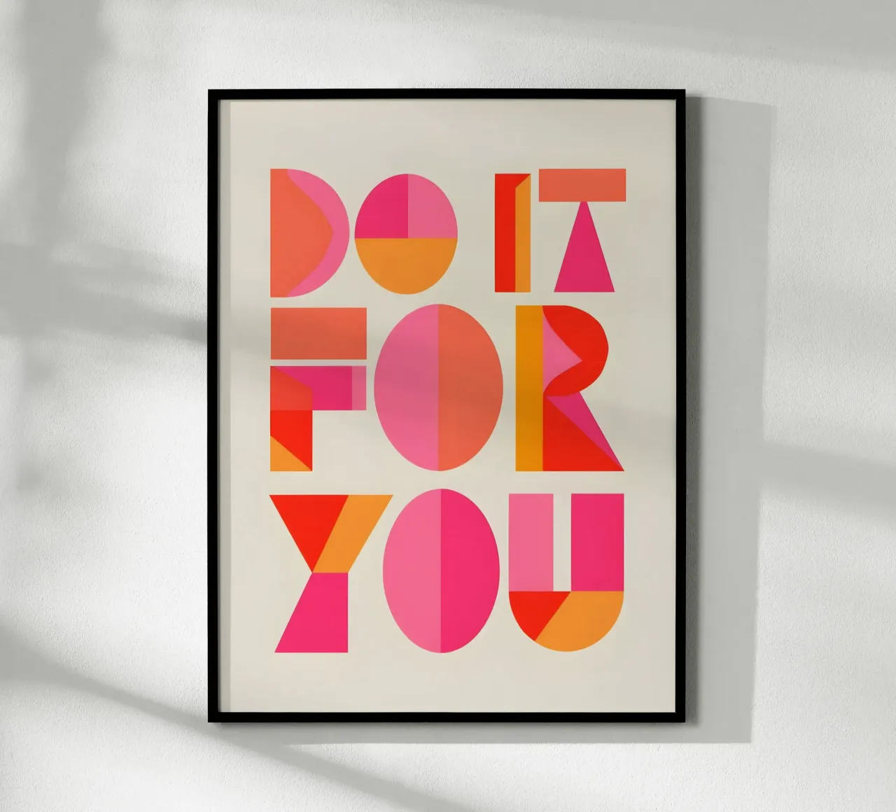 Auto-motivazione geometrica poster da inspirational quote