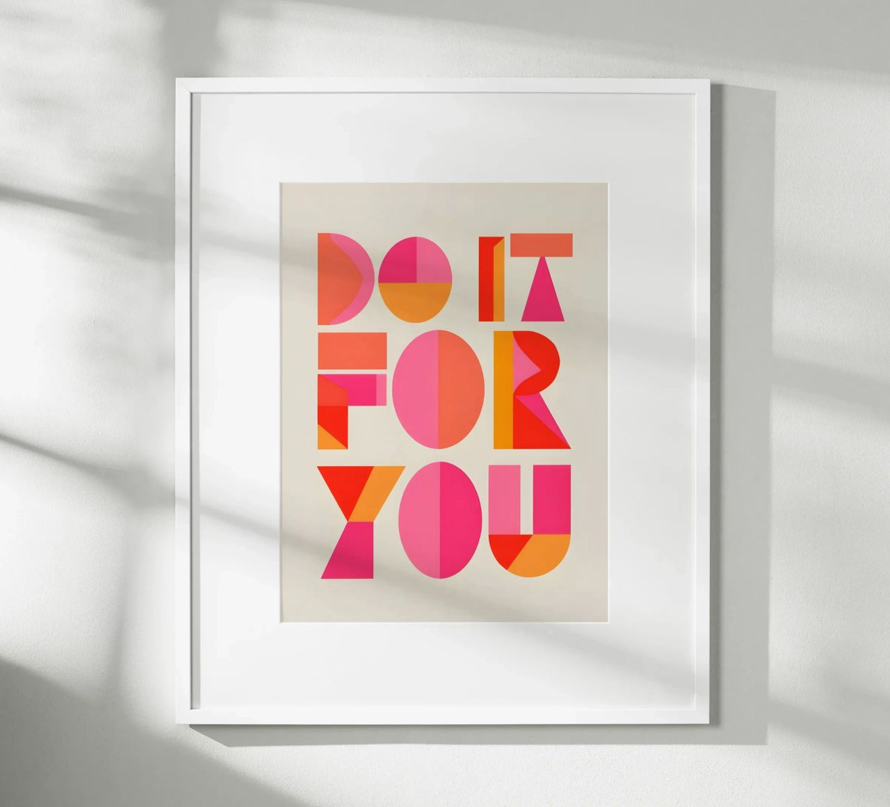Geometrische Selbstmotivation Poster von inspirational quote